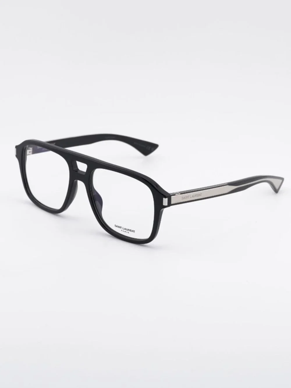 Saint Laurent SL881 OPT 001 Eyeglasses Black 55mm Aviator Frame